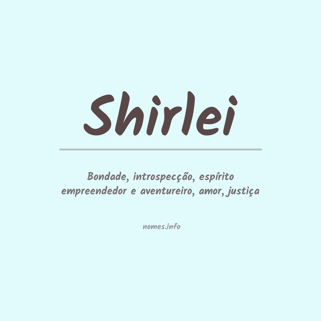 Significado do nome Shirlei