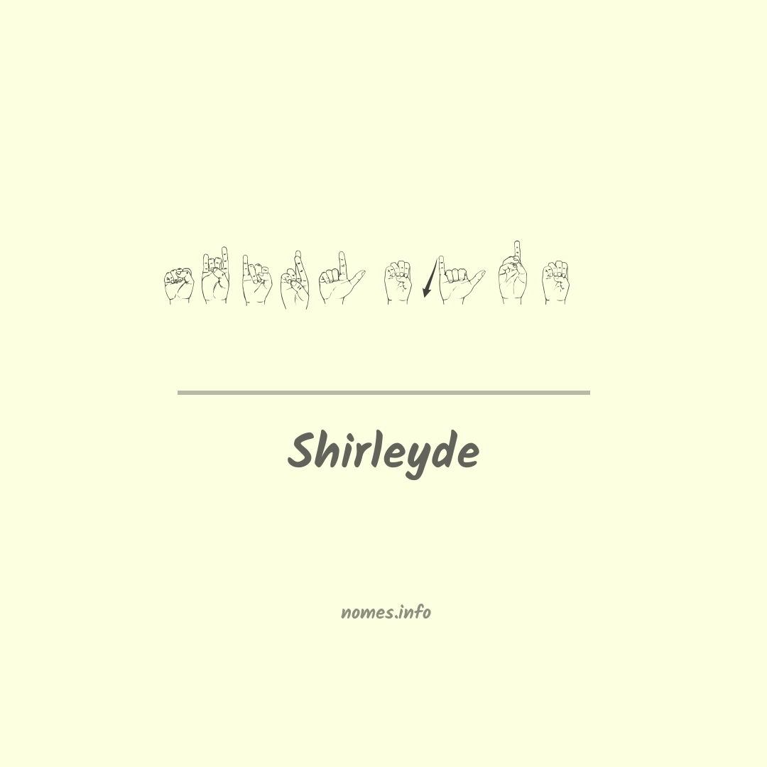 Shirleyde em Libras