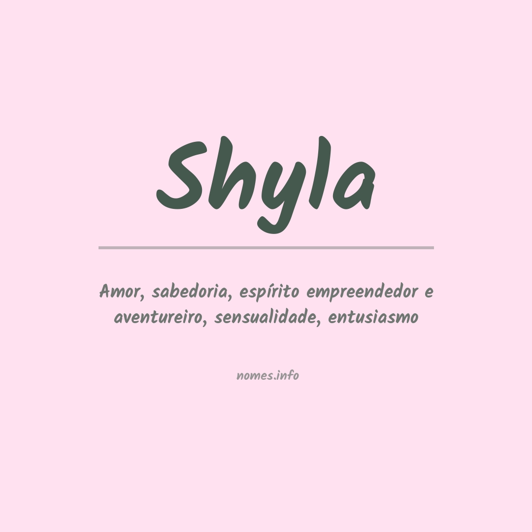 Significado do nome Shyla