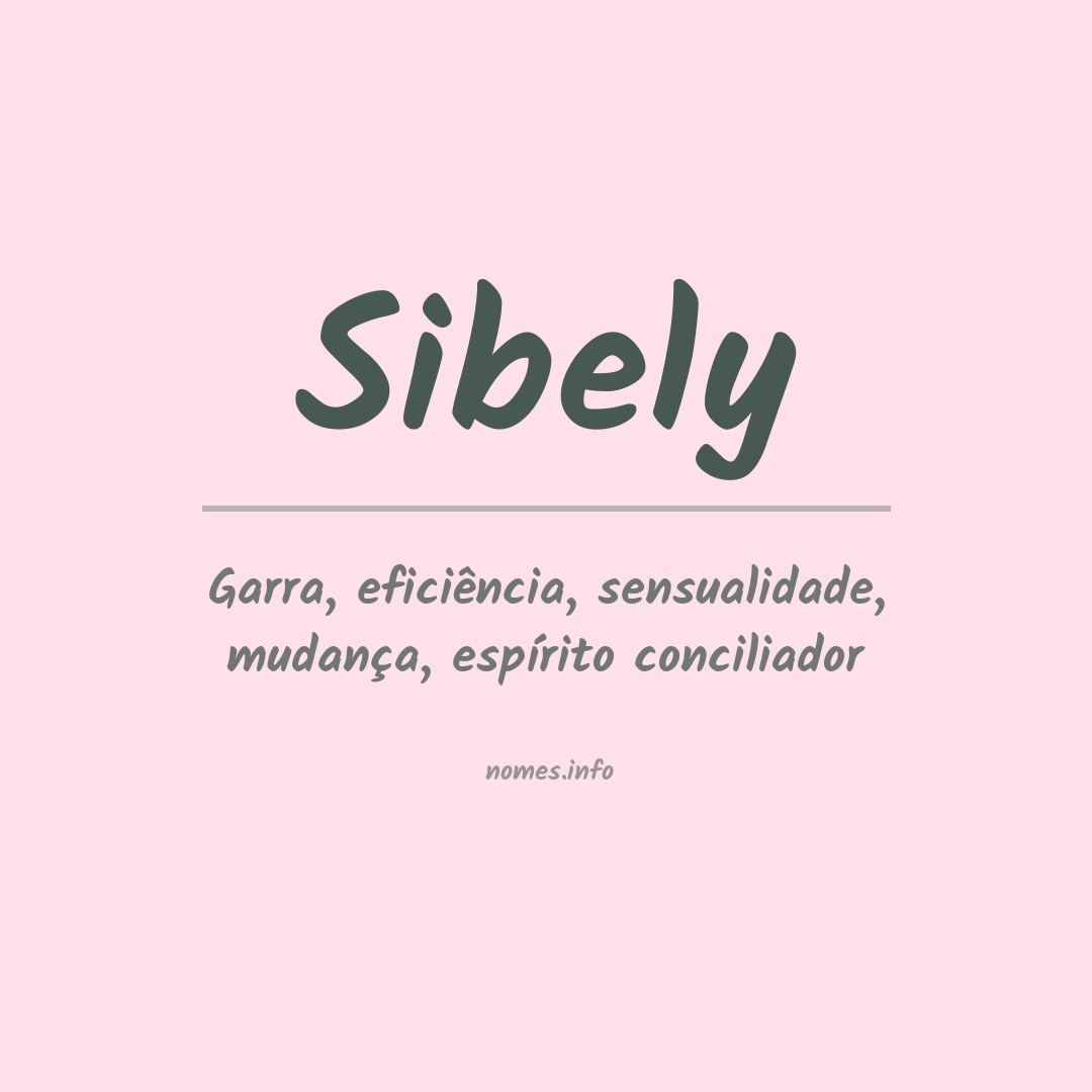 Significado do nome Sibely