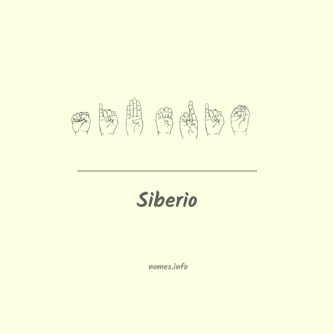 Siberio em Libras