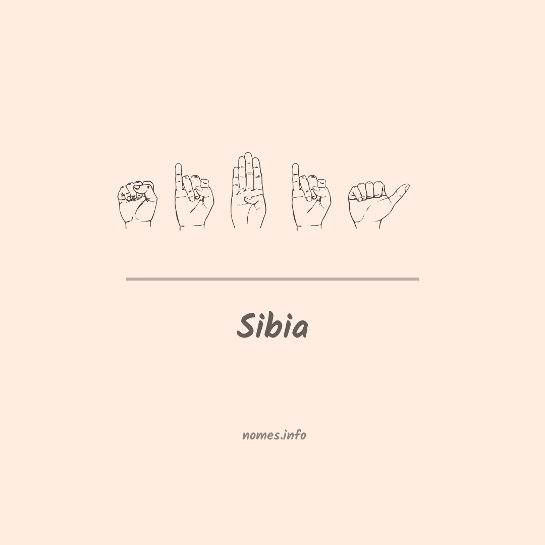 Sibia em Libras