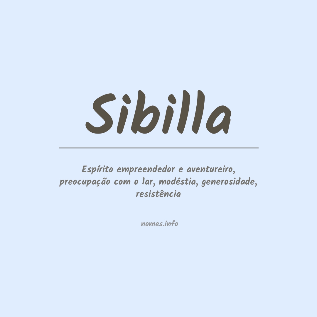 Significado do nome Sibilla