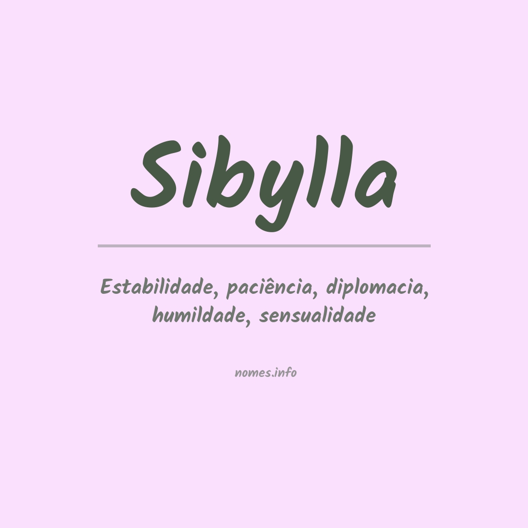 Significado do nome Sibylla