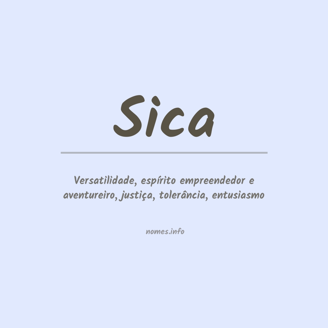 Significado do nome Sica