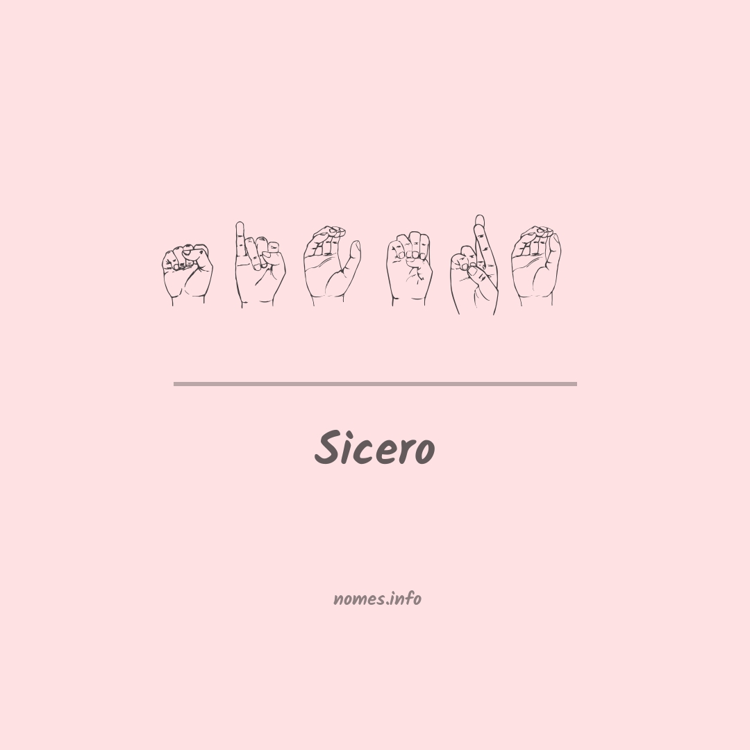 Sicero em Libras