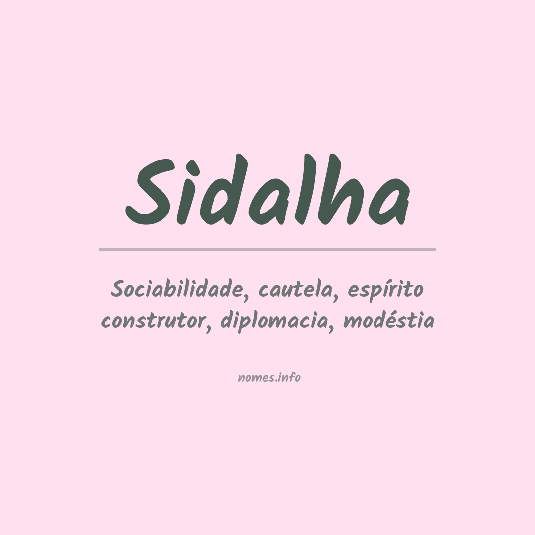 Significado do nome Sidalha