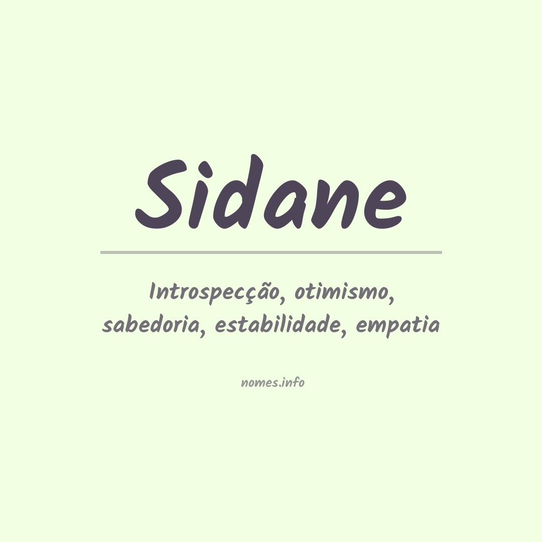 Significado do nome Sidane
