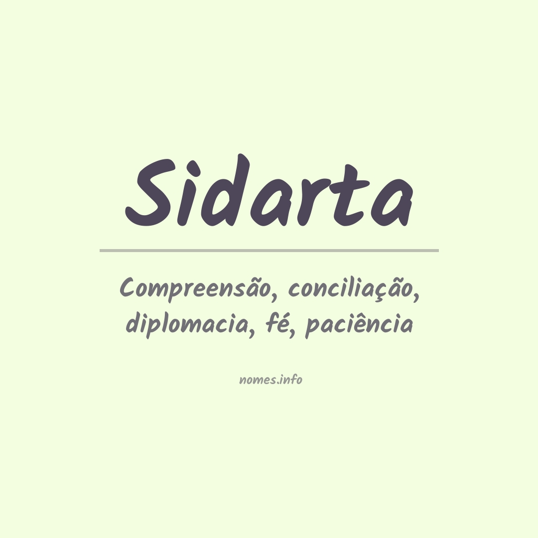 Significado do nome Sidarta