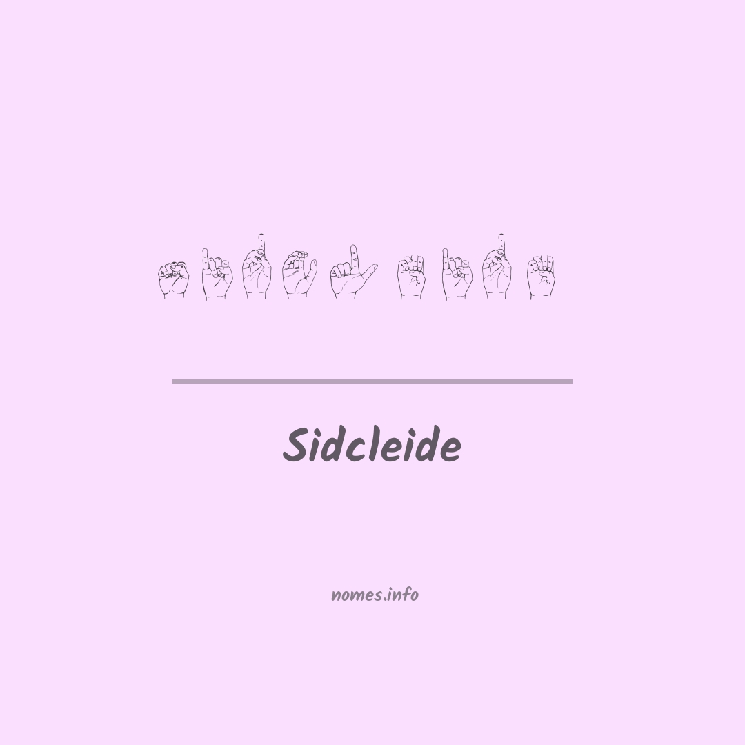 Sidcleide em Libras