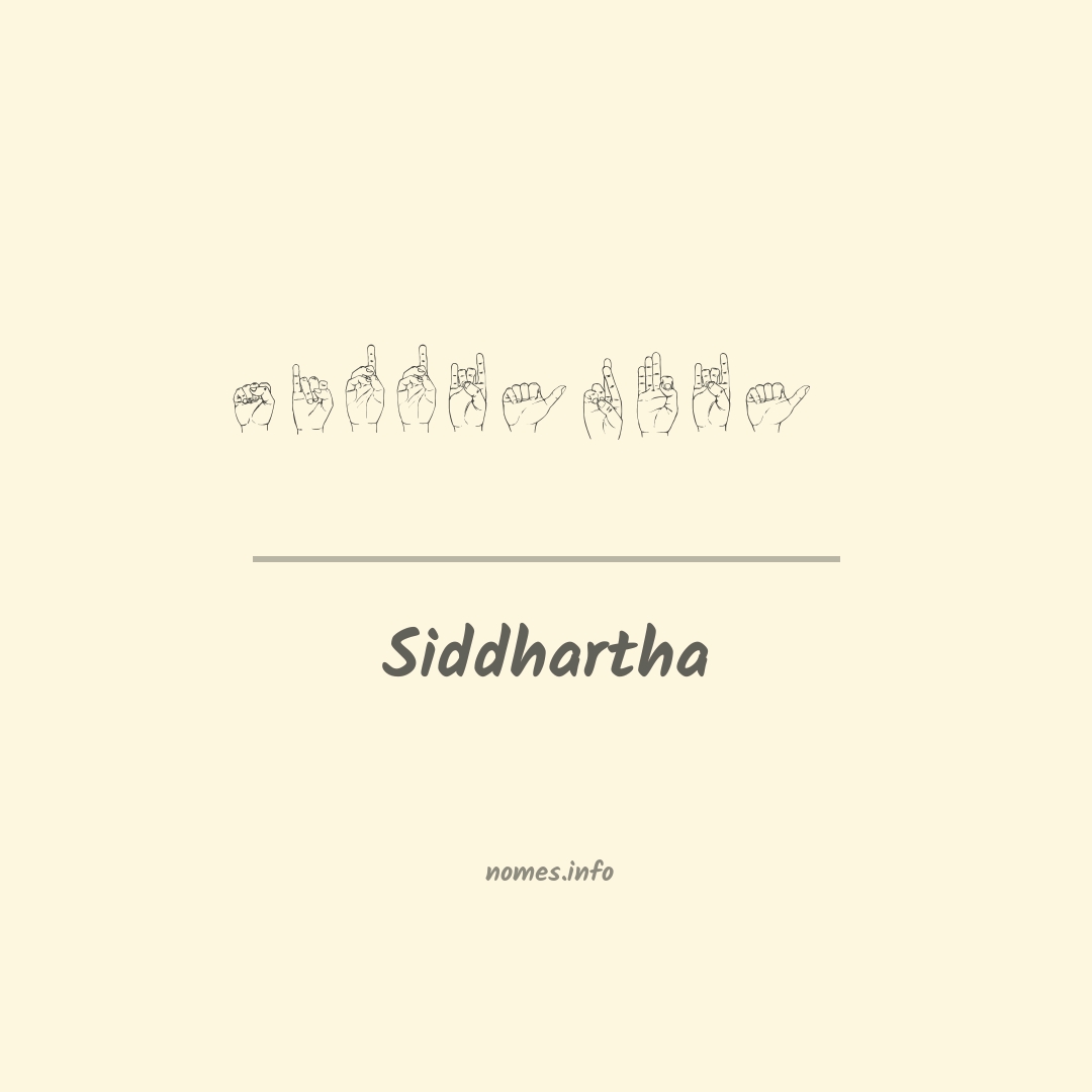 Siddhartha em Libras