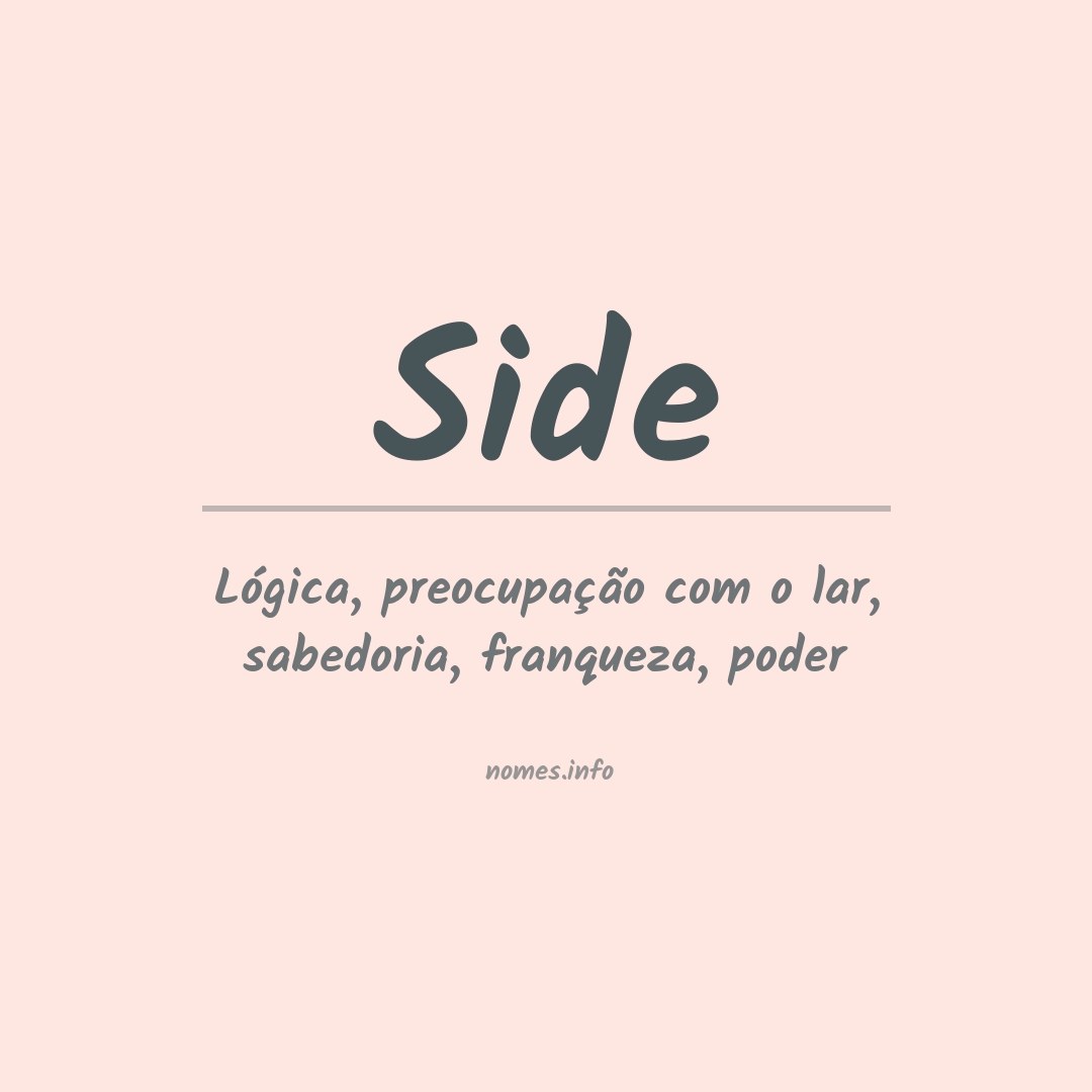 Significado do nome Side