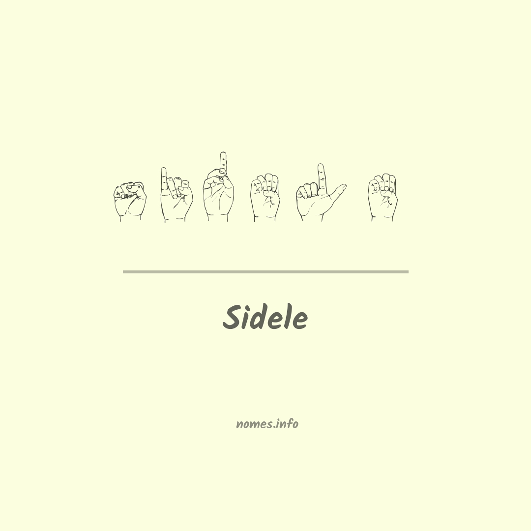 Sidele em Libras