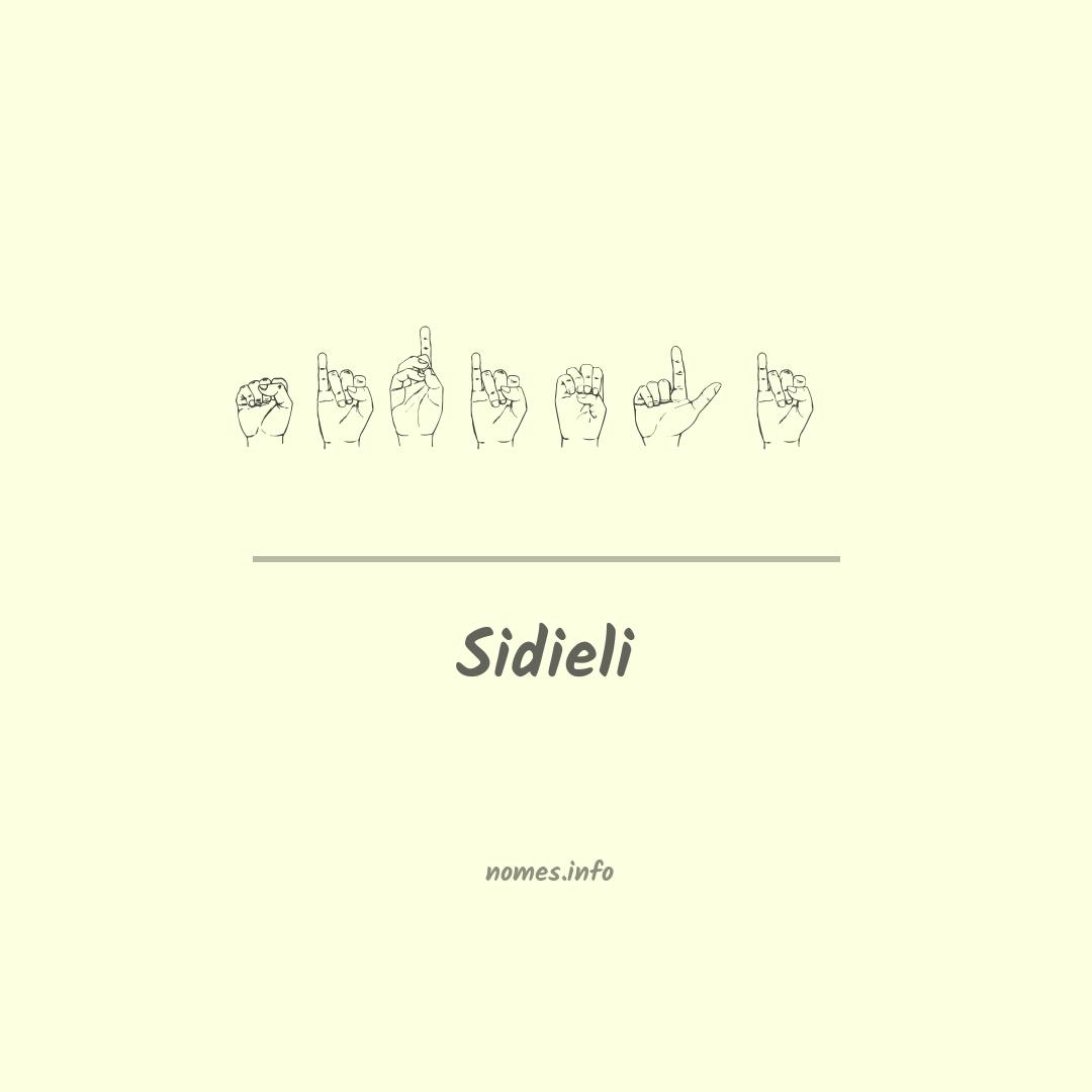 Sidieli em Libras