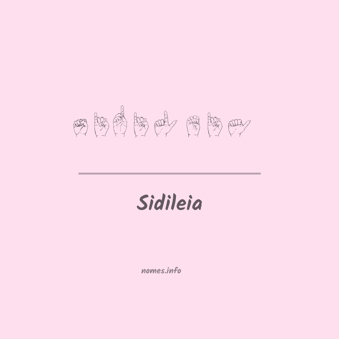 Sidileia em Libras