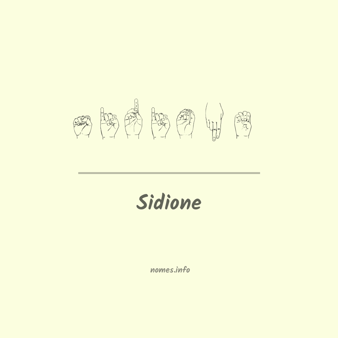Sidione em Libras