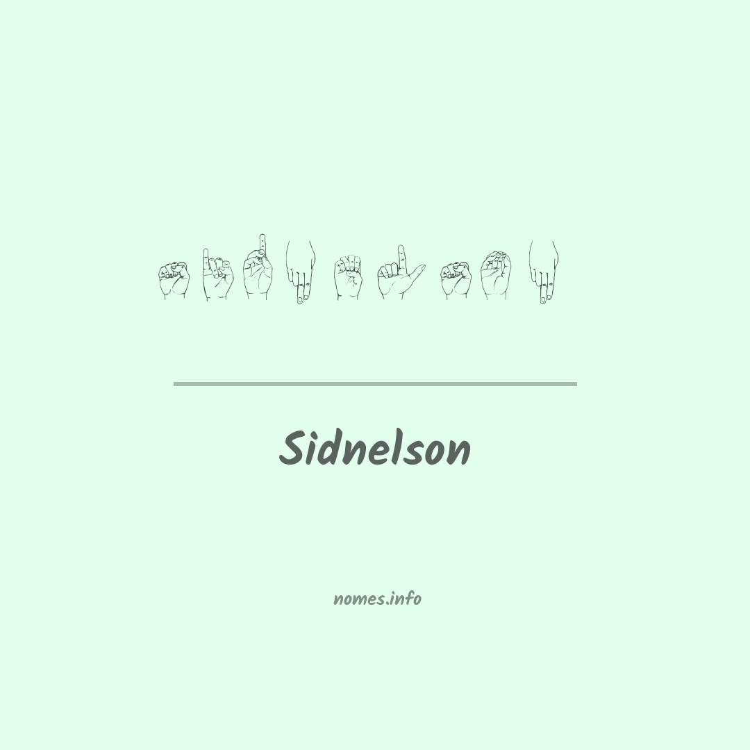 Sidnelson em Libras