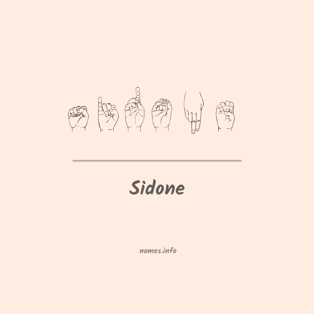 Sidone em Libras