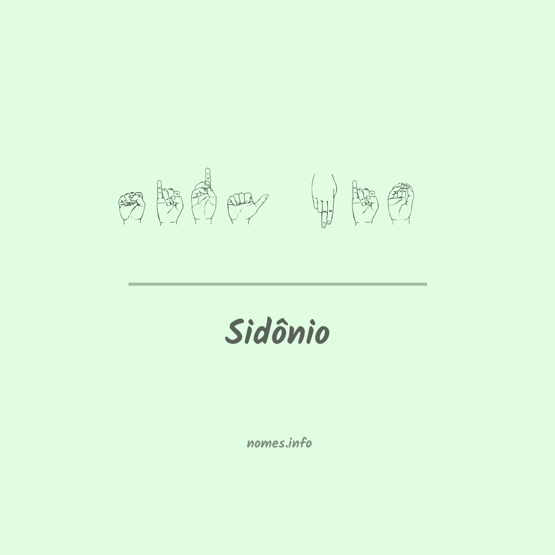 Sidônio em Libras