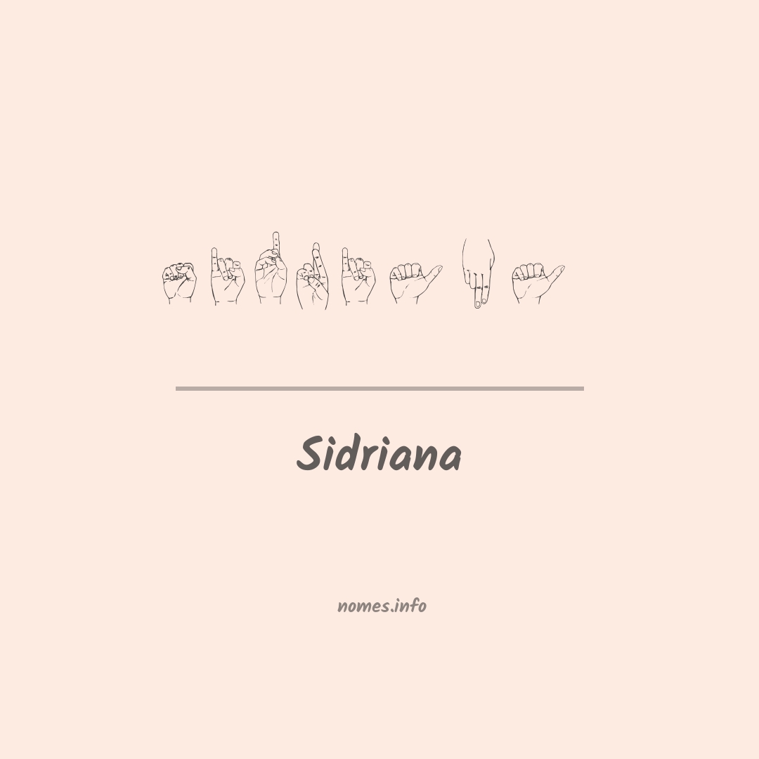 Sidriana em Libras Sidriana em Libras