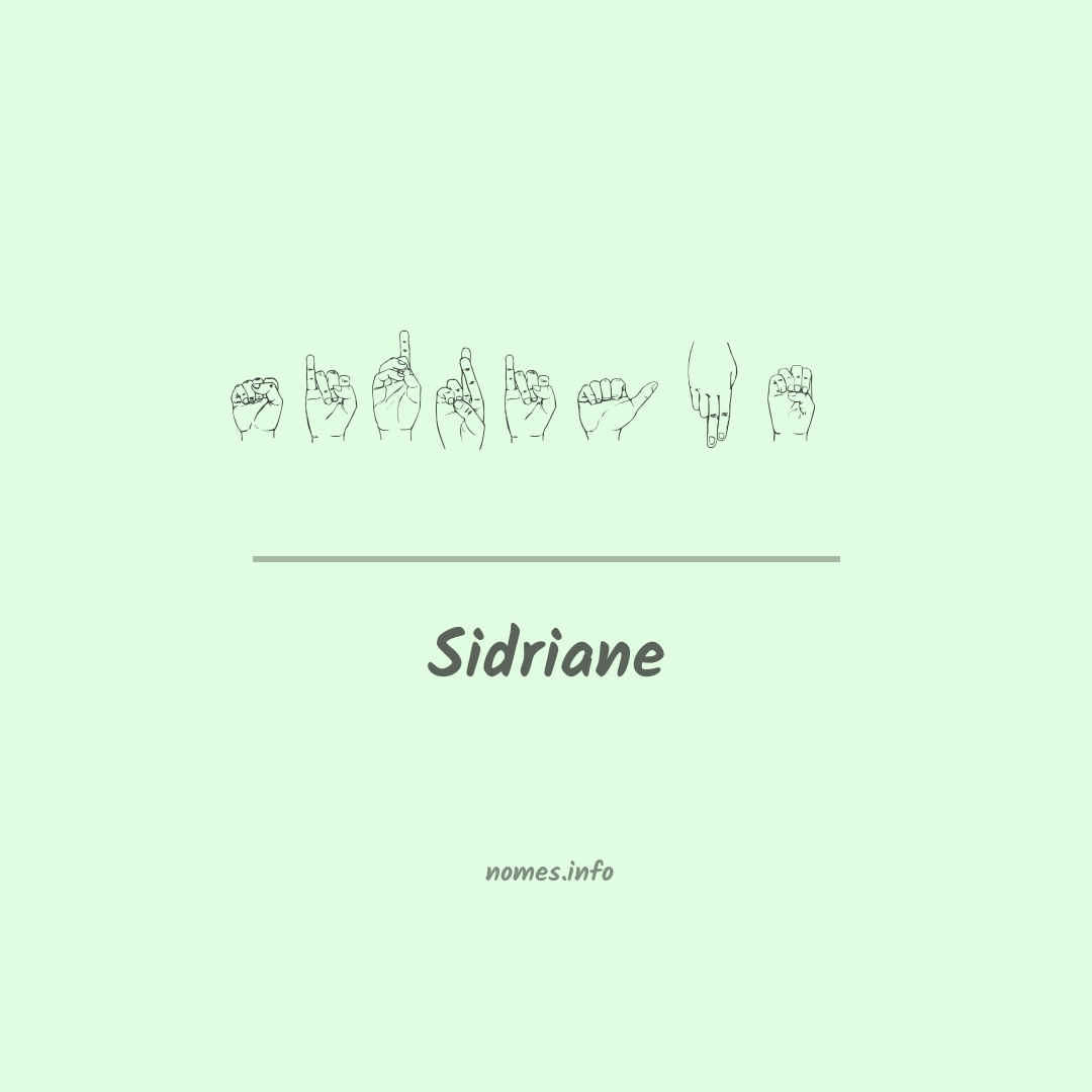 Sidriane em Libras Sidriane em Libras