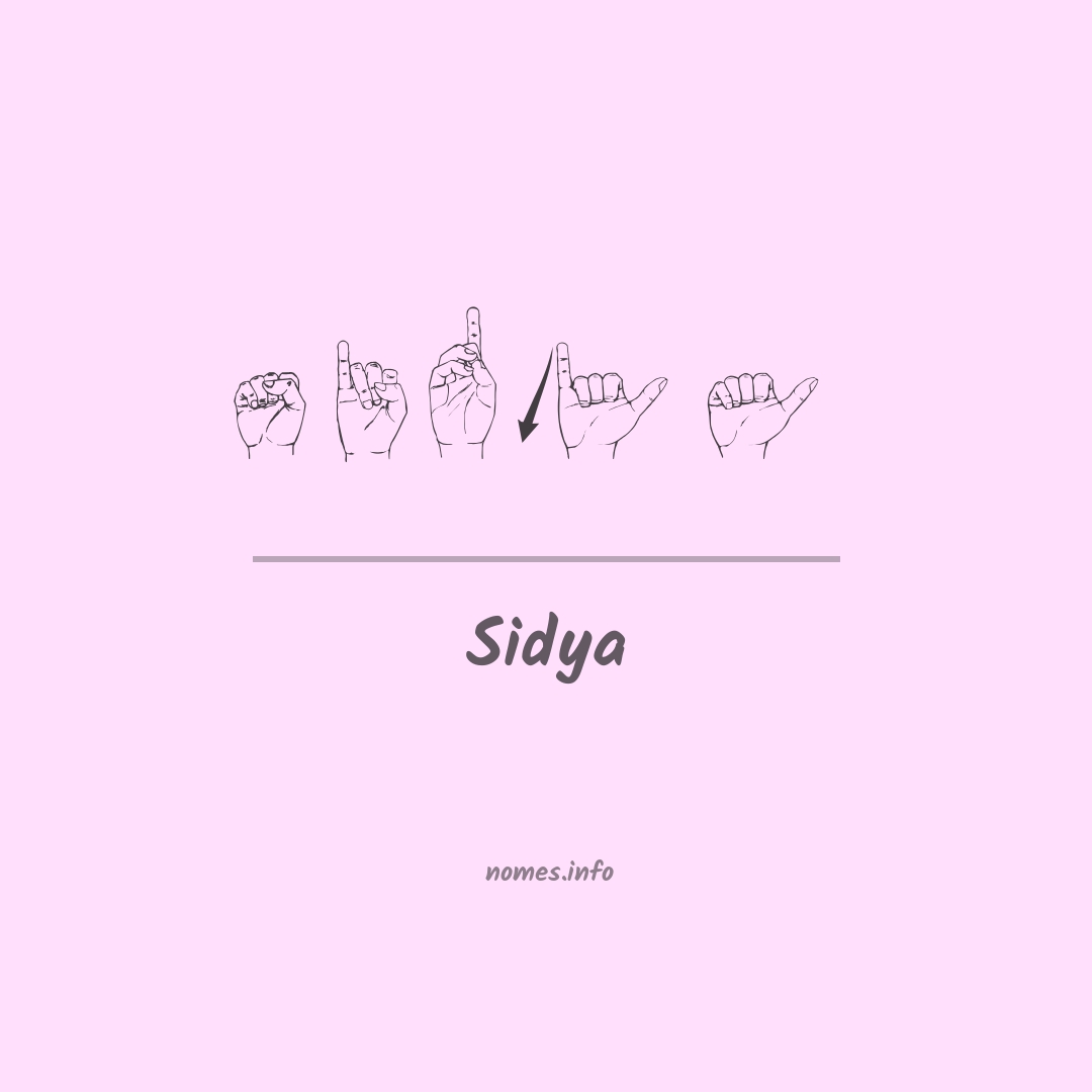 Sidya em Libras