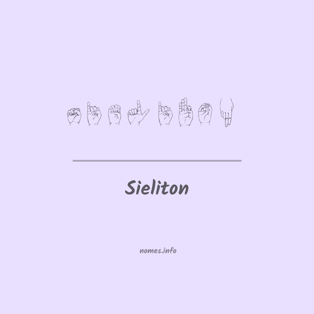Sieliton em Libras
