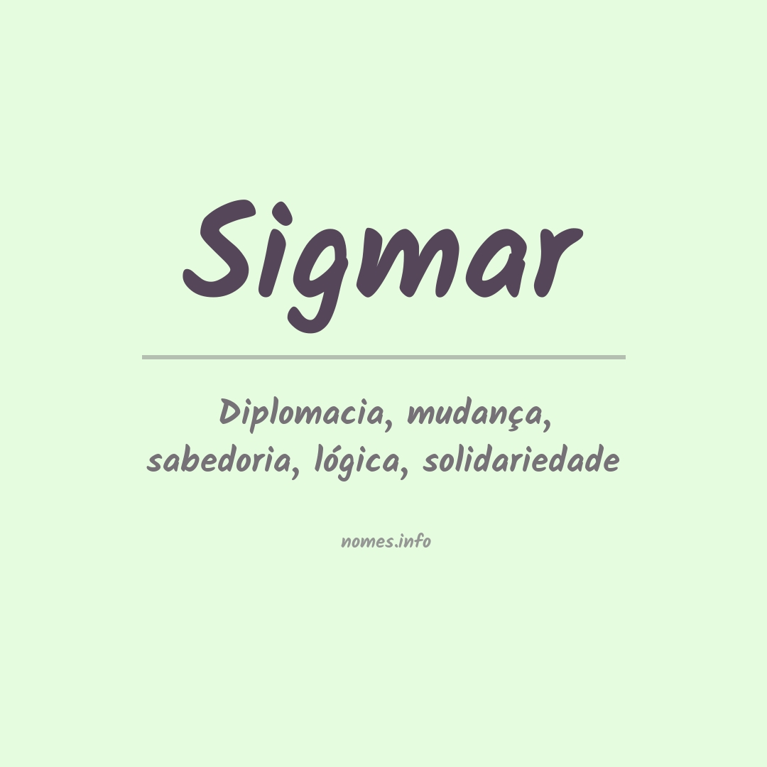Significado do nome Sigmar