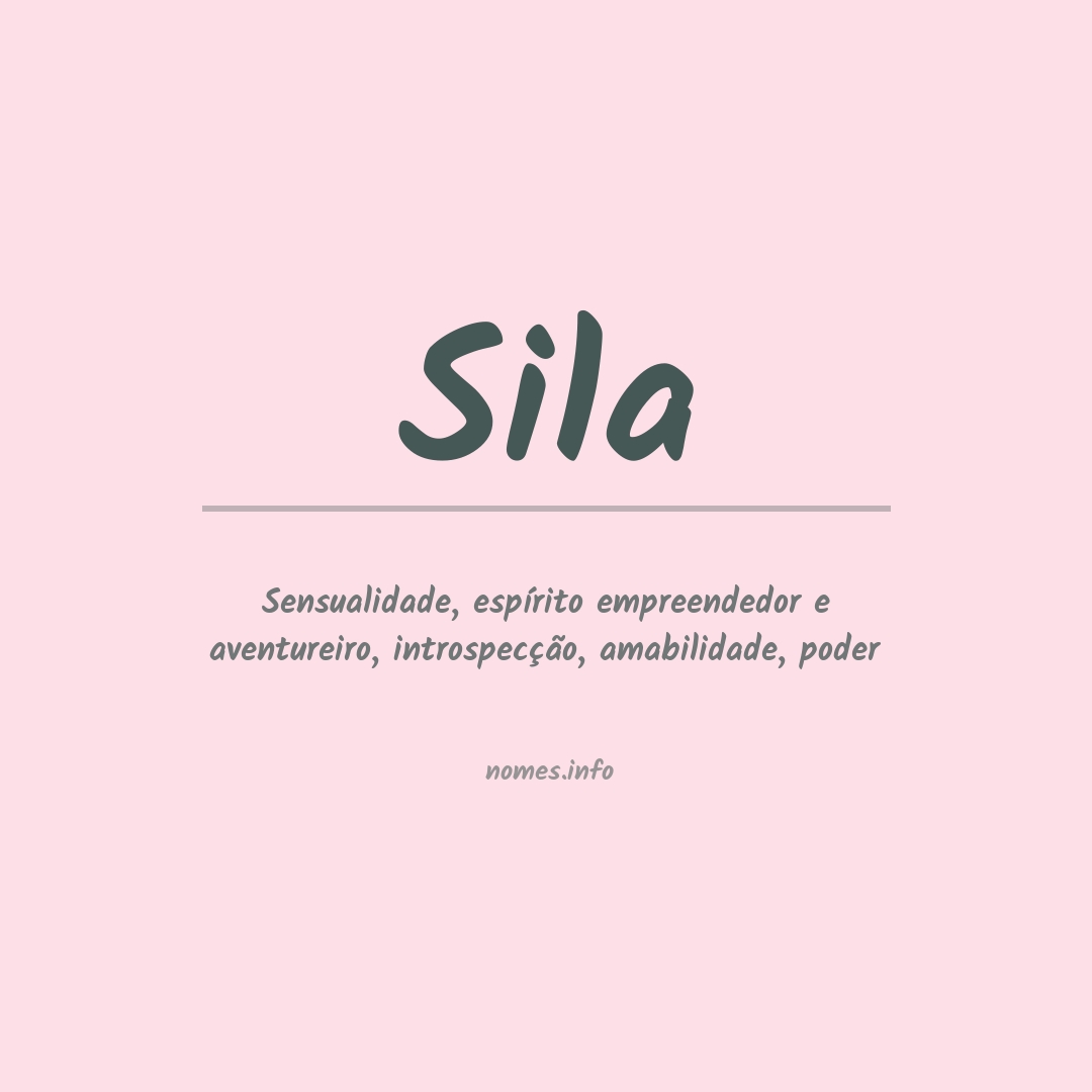 Significado do nome Sila