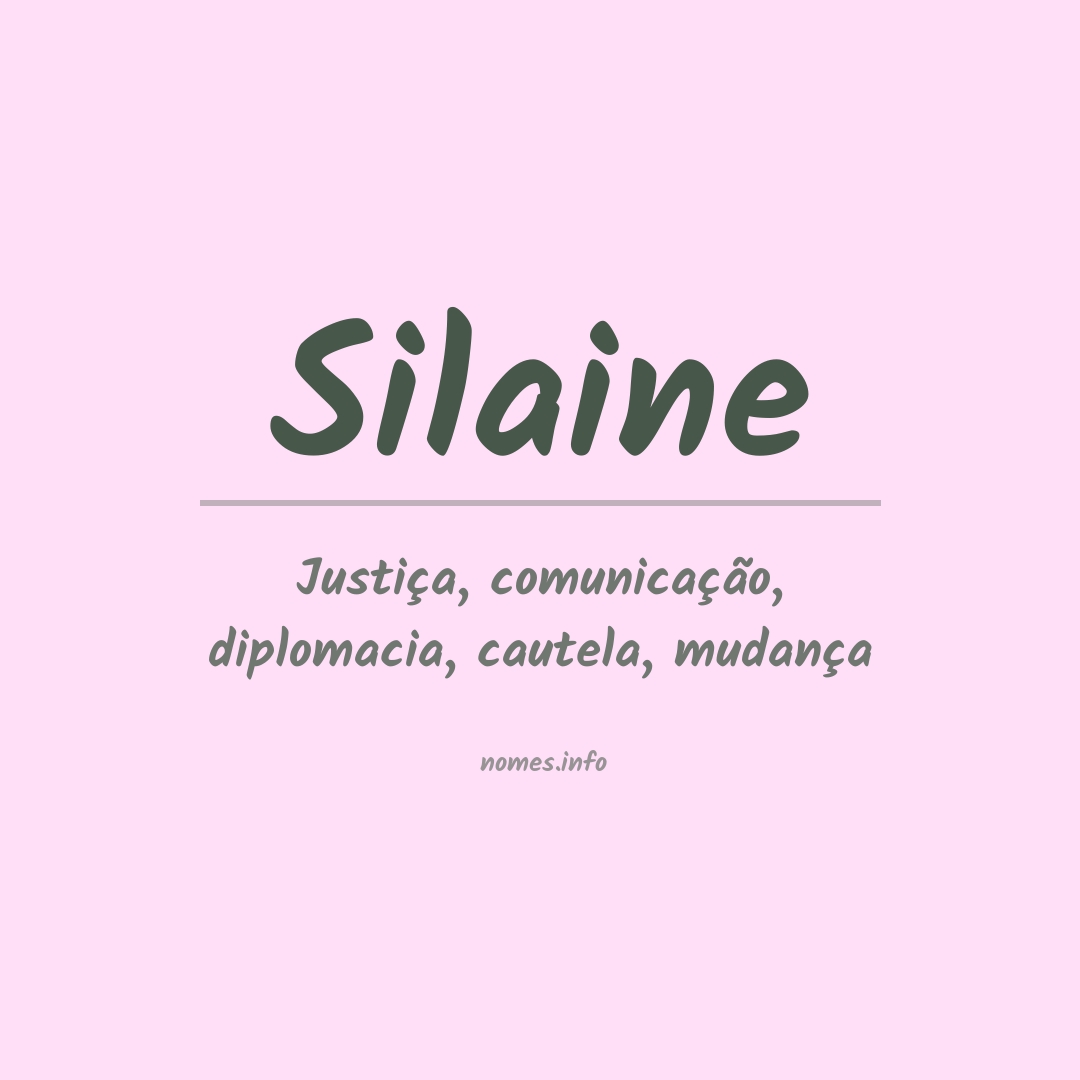 Significado do nome Silaine