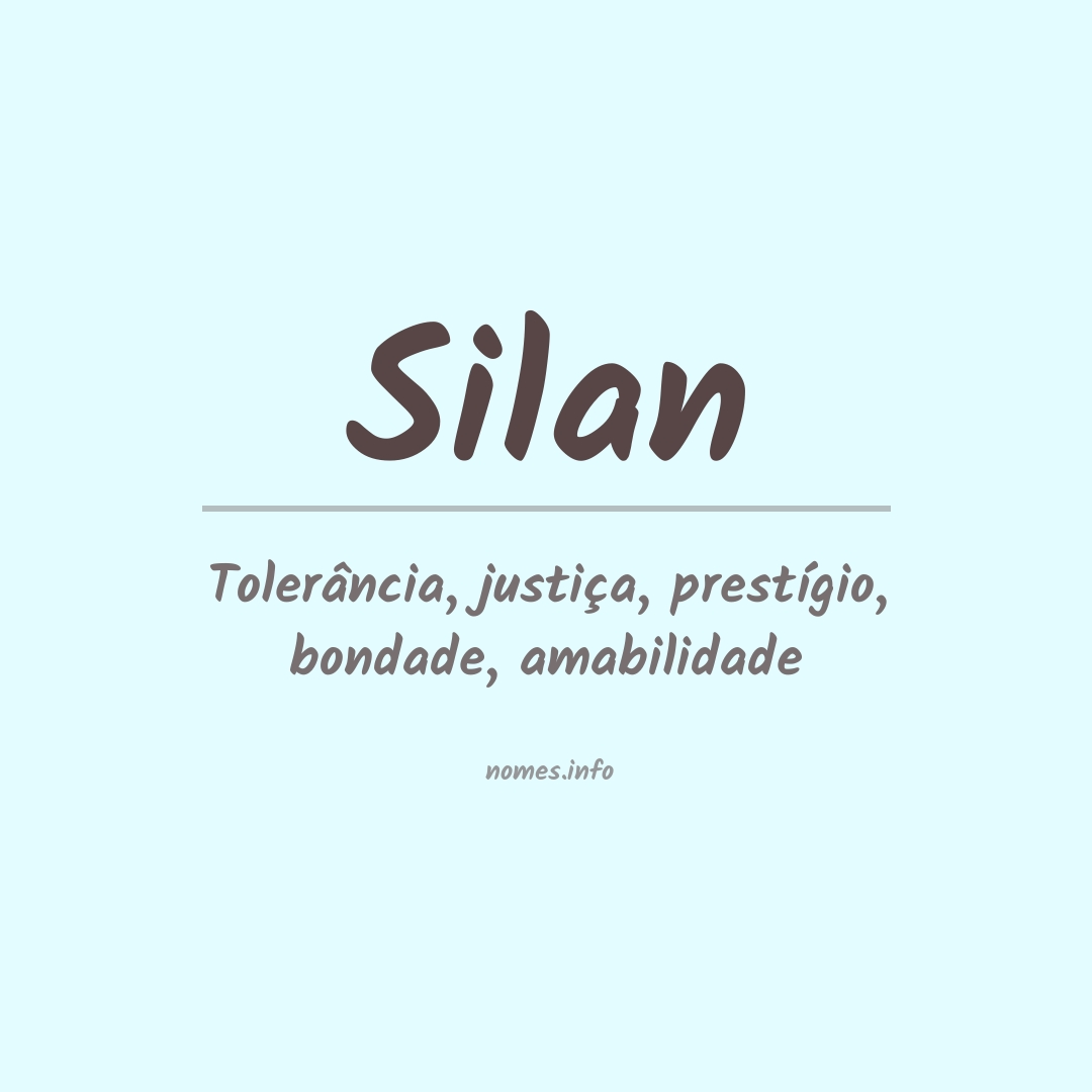 Significado do nome Silan