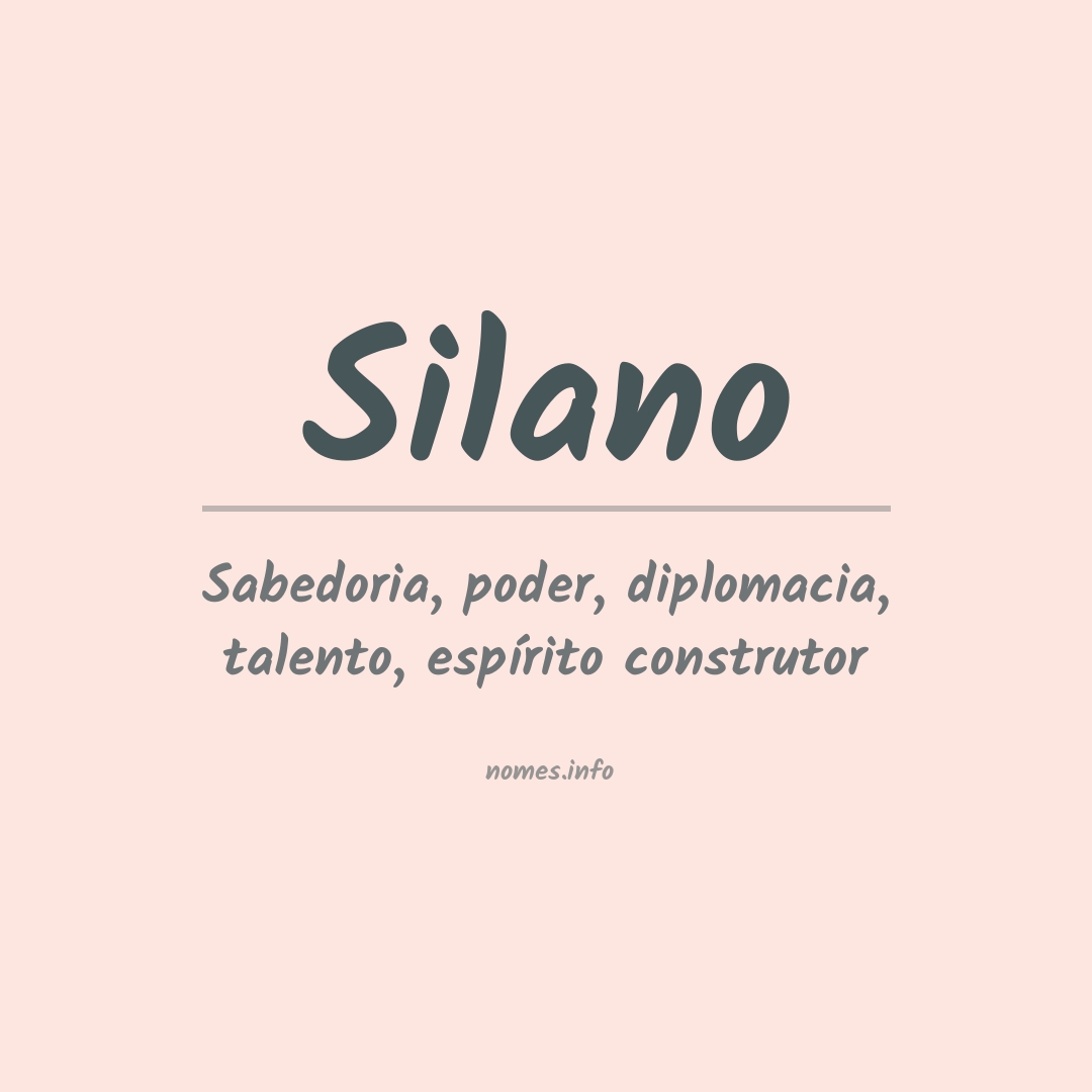 Significado do nome Silano