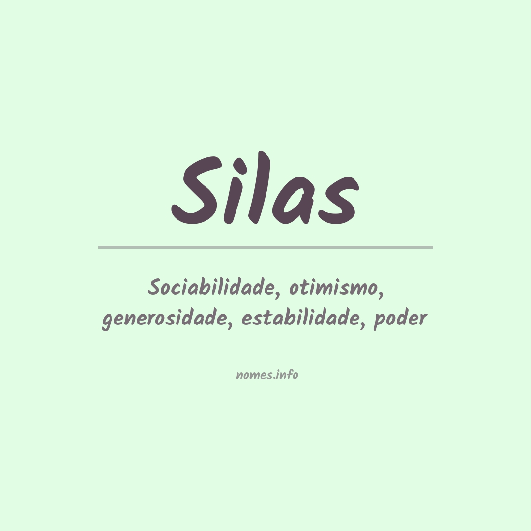 Significado do nome Silas