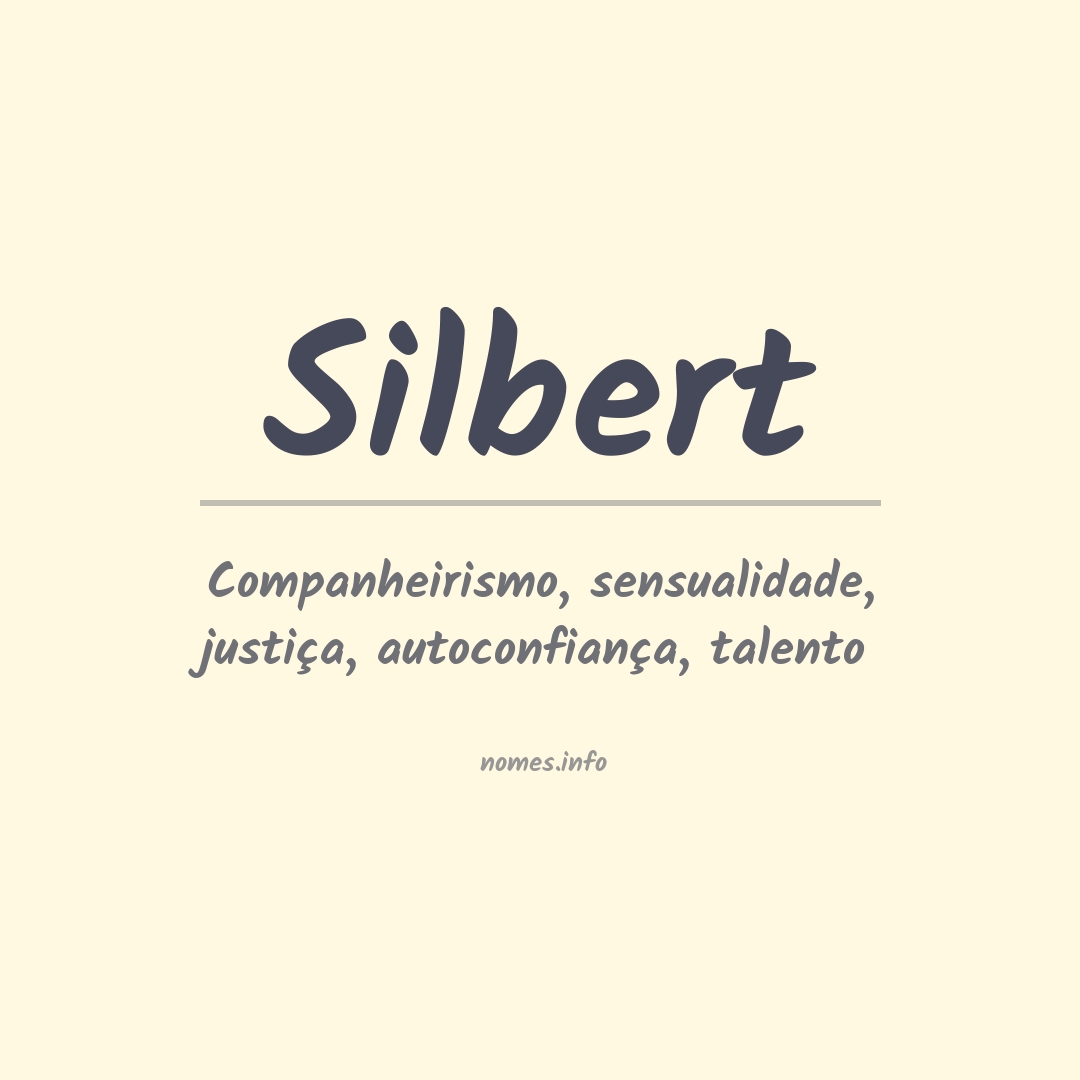 Significado do nome Silbert