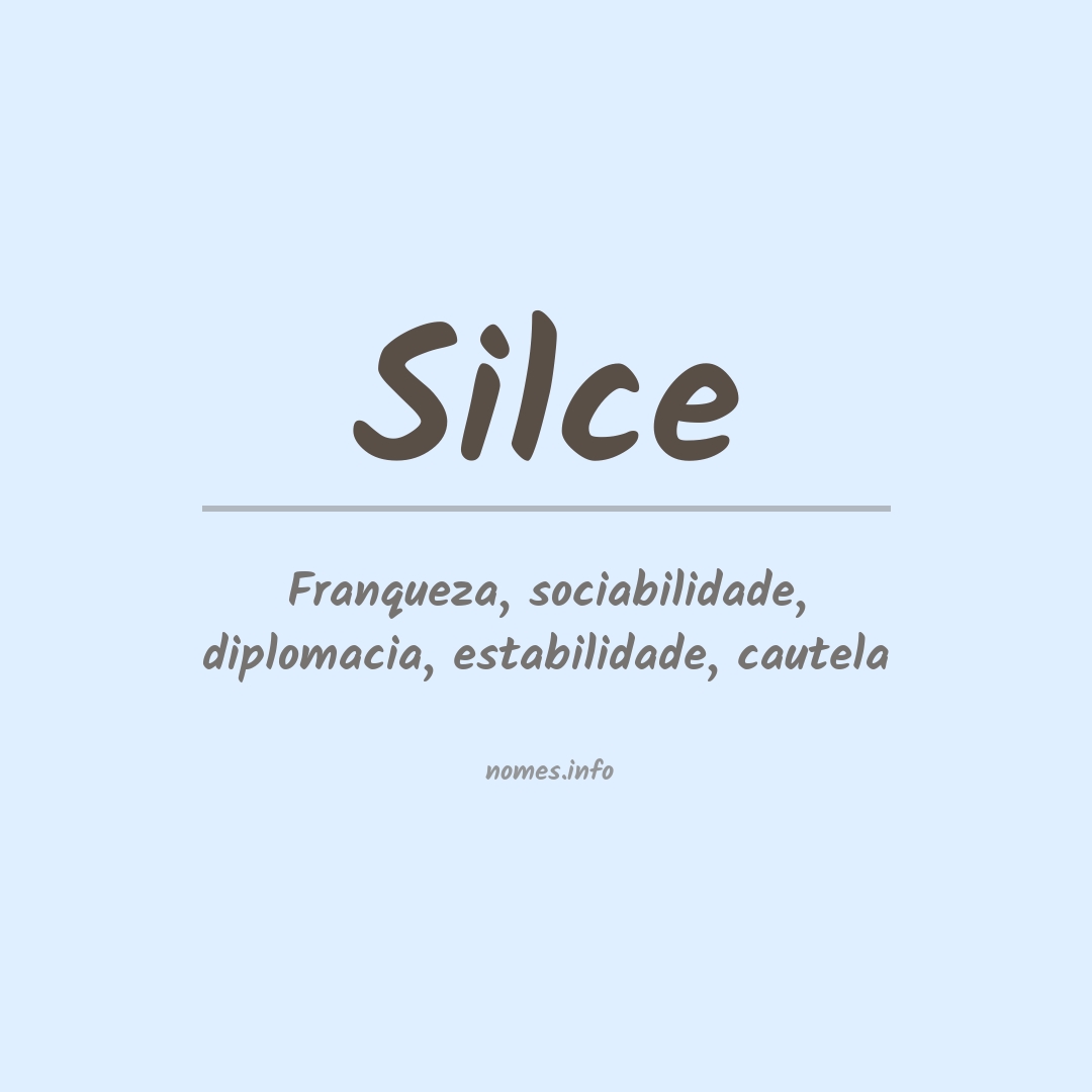 Significado do nome Silce