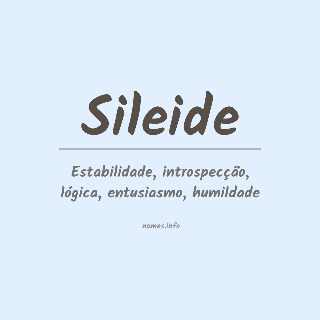 Significado do nome Sileide
