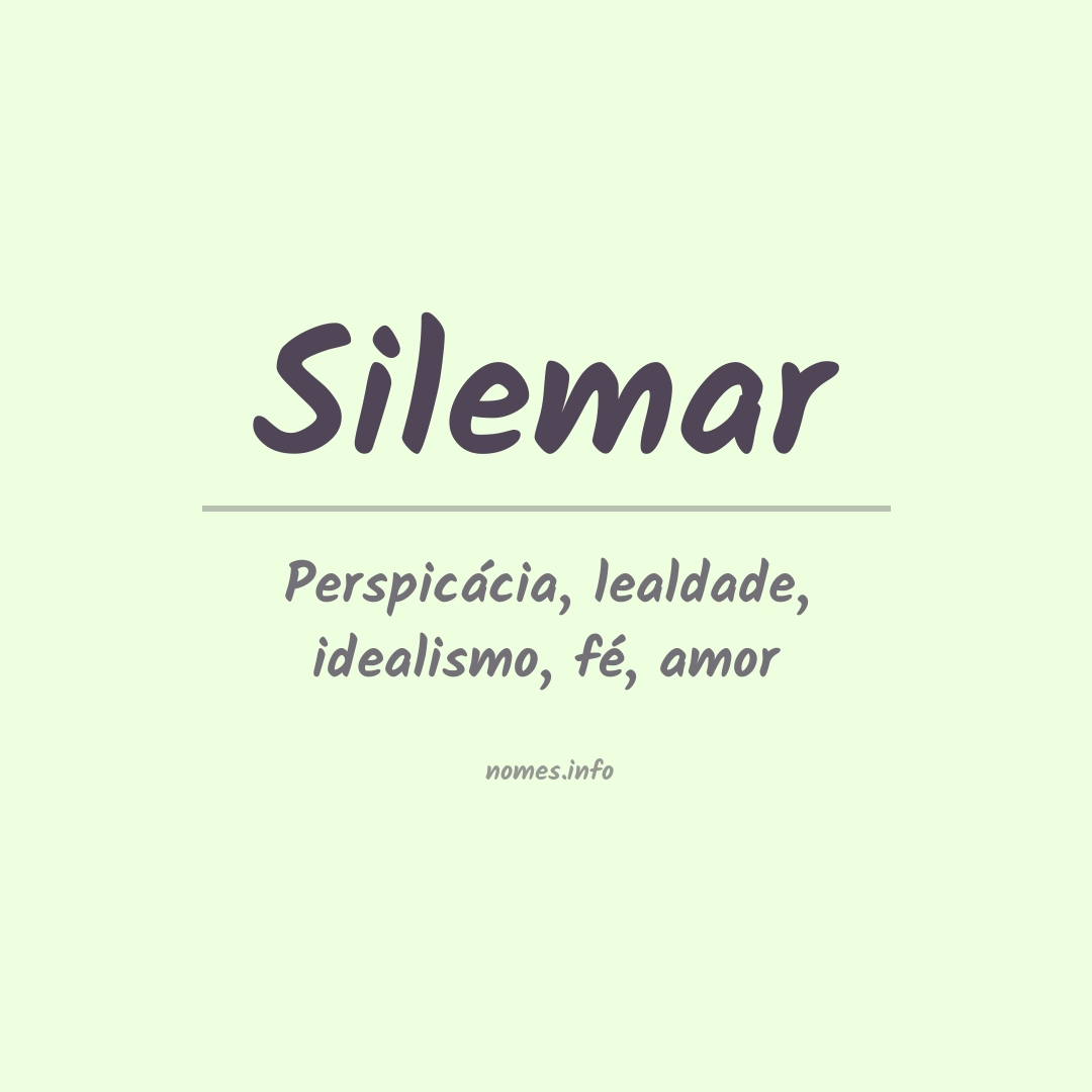 Significado do nome Silemar