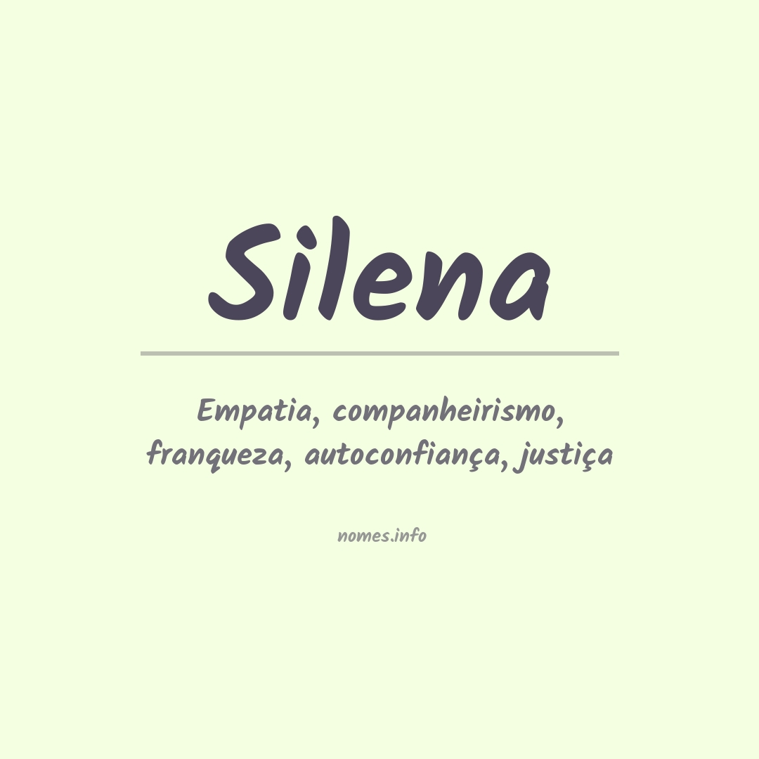 Significado do nome Silena