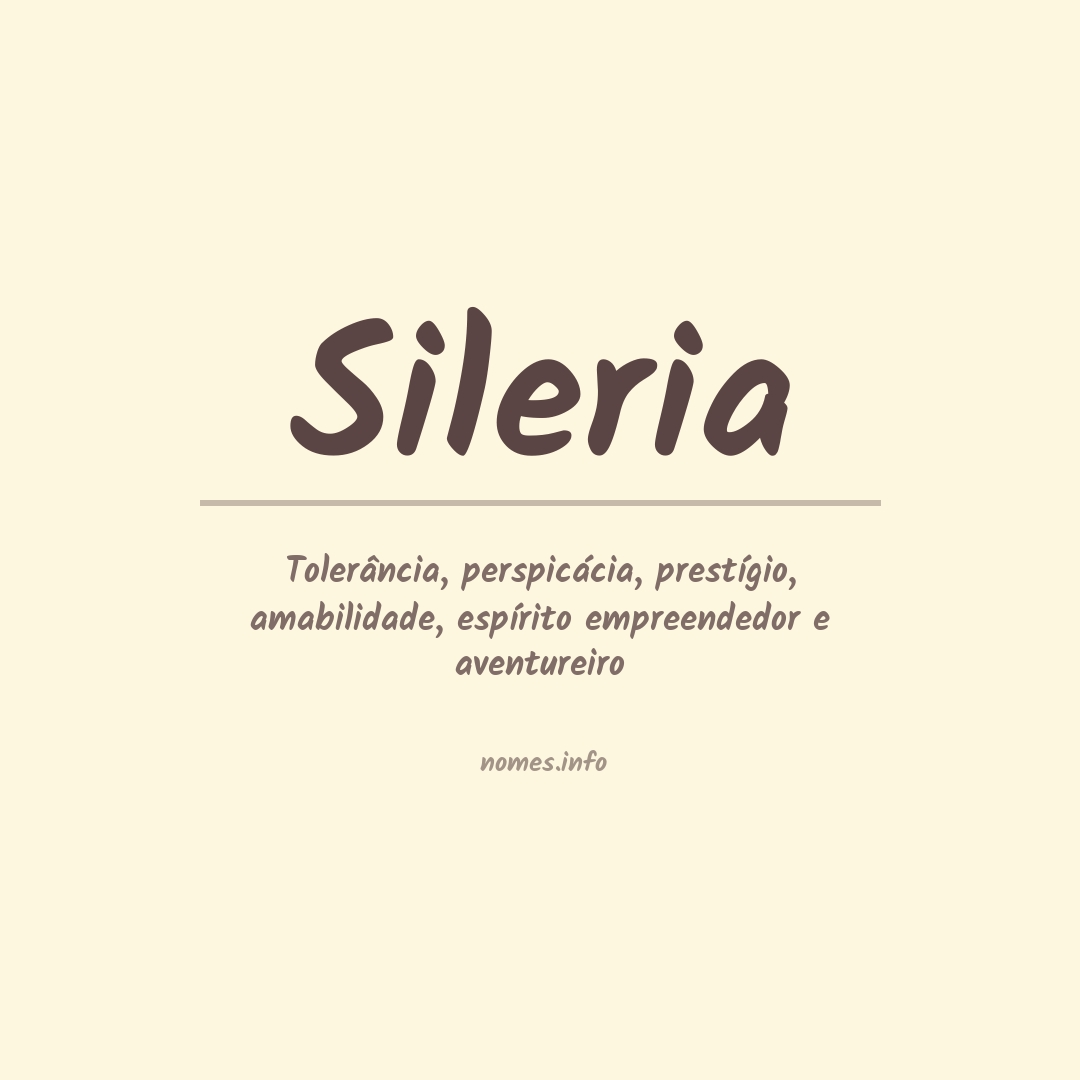 Significado do nome Sileria