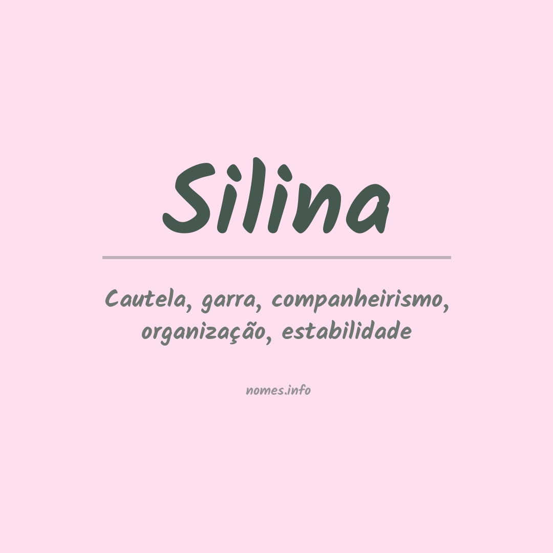 Significado do nome Silina