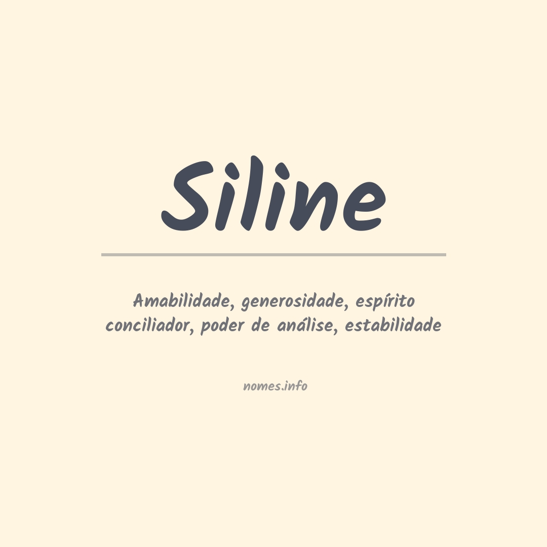 Significado do nome Siline