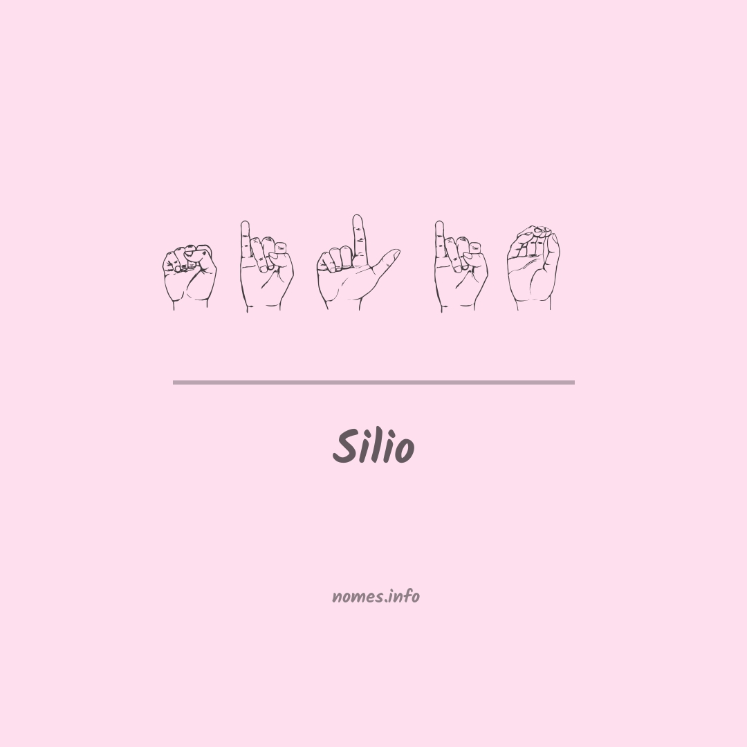 Silio em Libras Silio em Libras