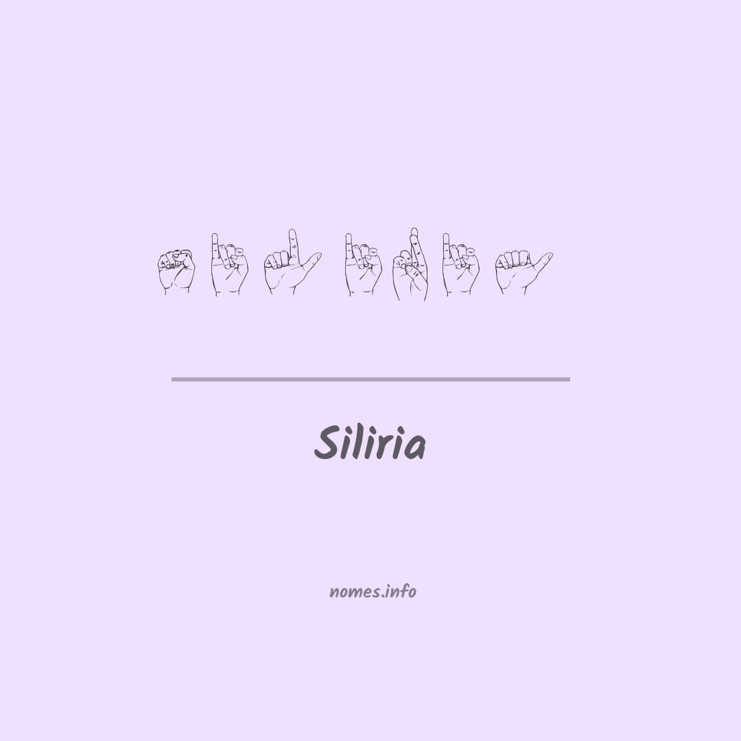 Siliria em Libras