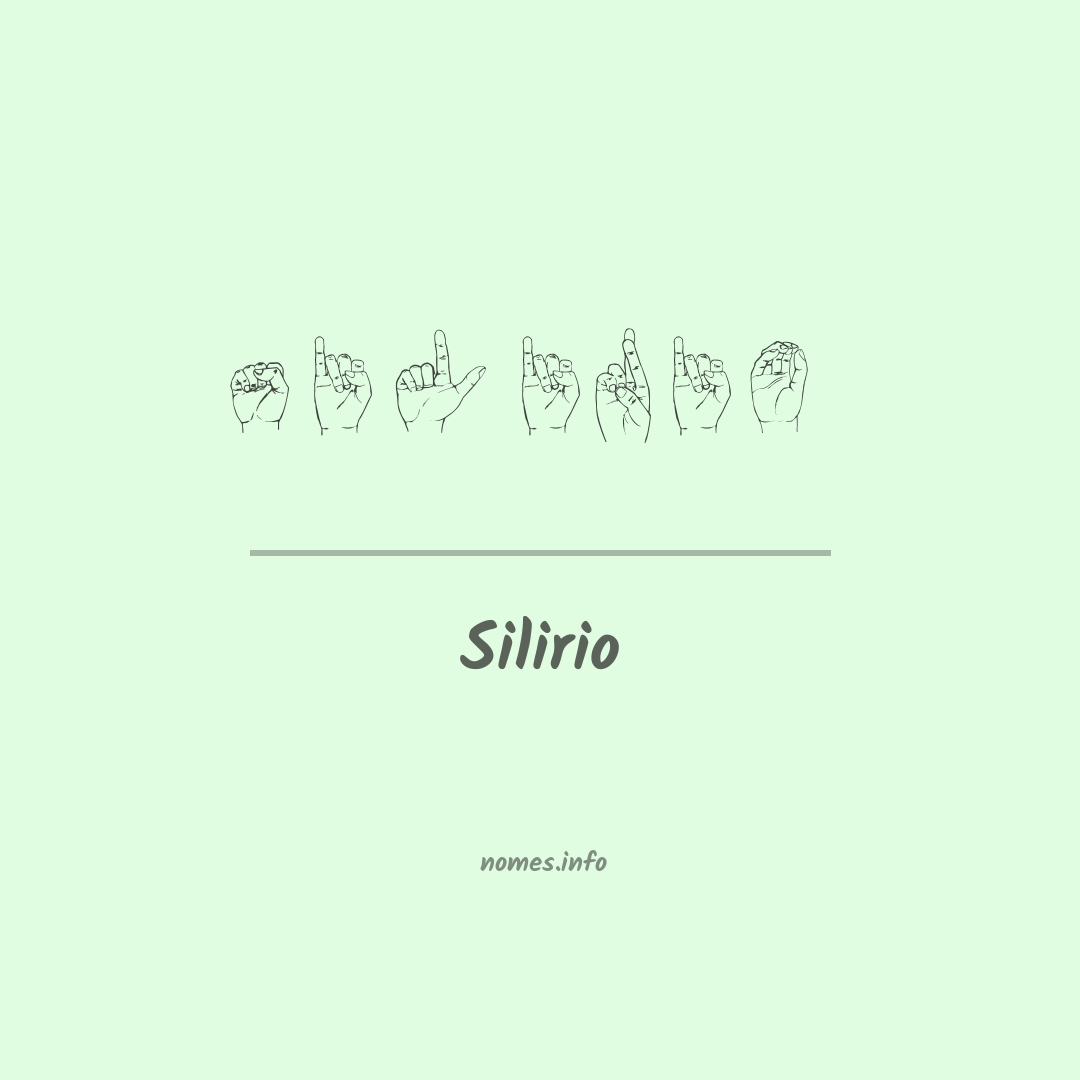 Silirio em Libras