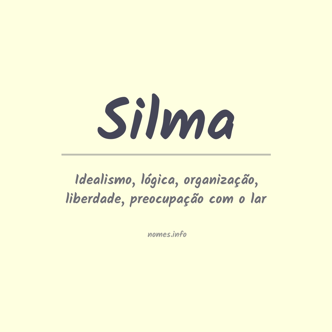 Significado do nome Silma