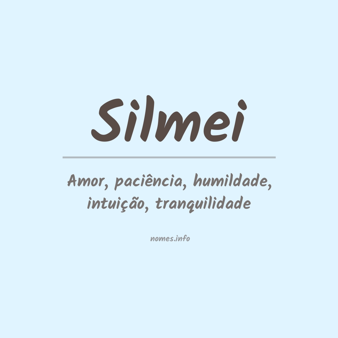 Significado do nome Silmei