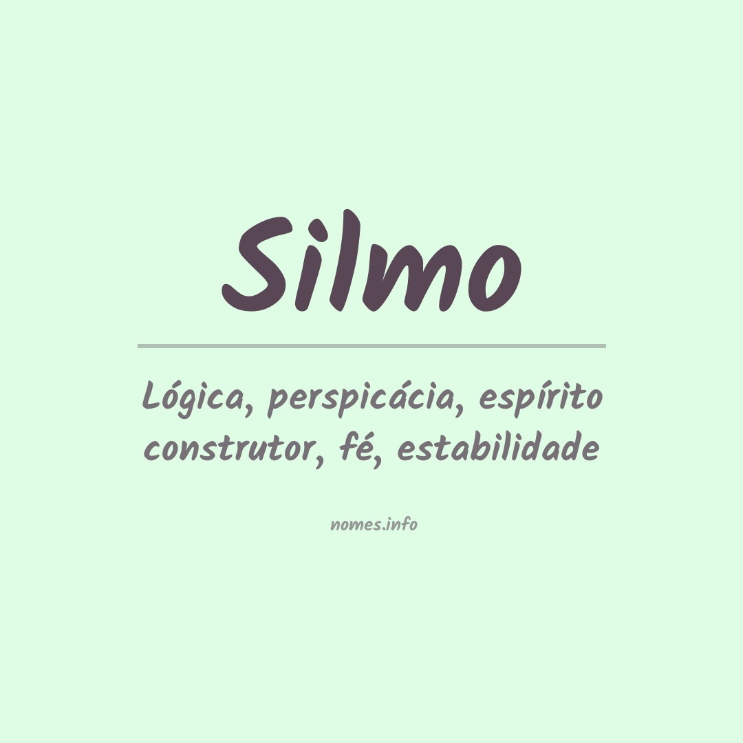 Significado do nome Silmo