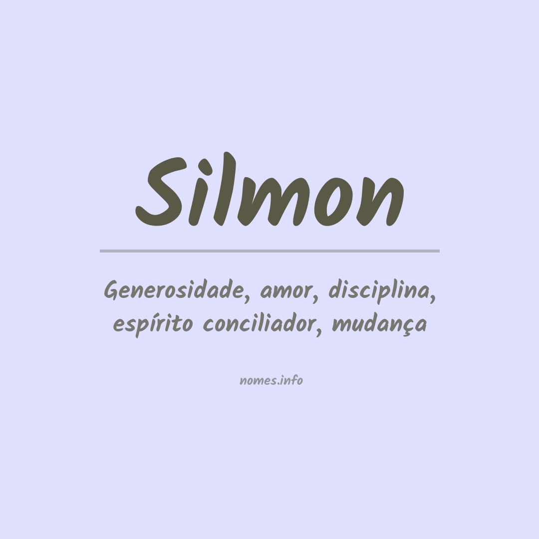 Significado do nome Silmon