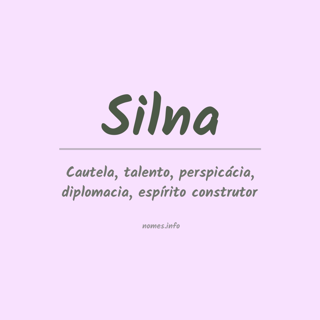 Significado do nome Silna