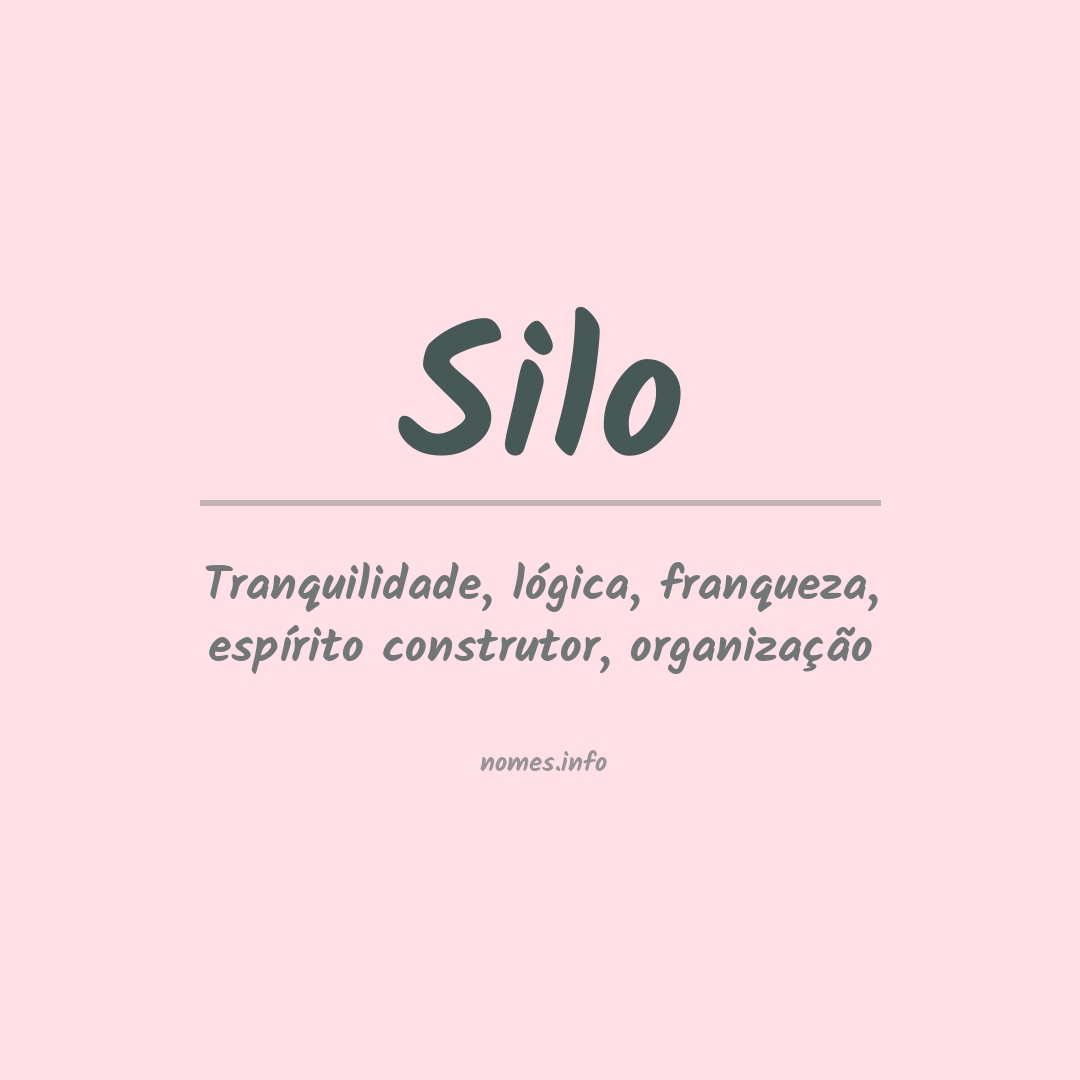 Significado do nome Silo